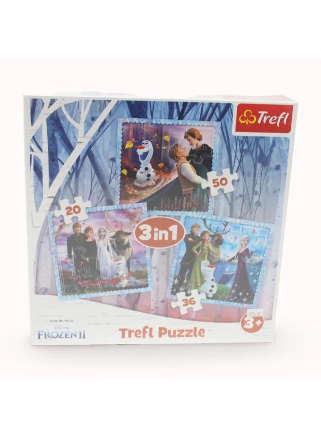 Trefl 3in1 Frozen Magical Story Puzzle - Image 1