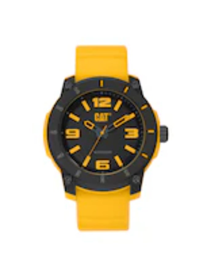 Caterpillar Strynox LY.170.27.137 Yellow Silicone Strap - Image 1