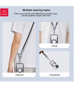 XUNDD XUNDD Crossbody Lanyard with Built-in Cable (USB-C Compatible with Lightning) 27W Charging Cable, Body Neck Lanyard for Compatible with iPhone 14 Pro Max, iPhone 14 Plus, 14 Pro, 13 Pro Max, 13 Pro, etc (1.2M) (Black)  - Image 4