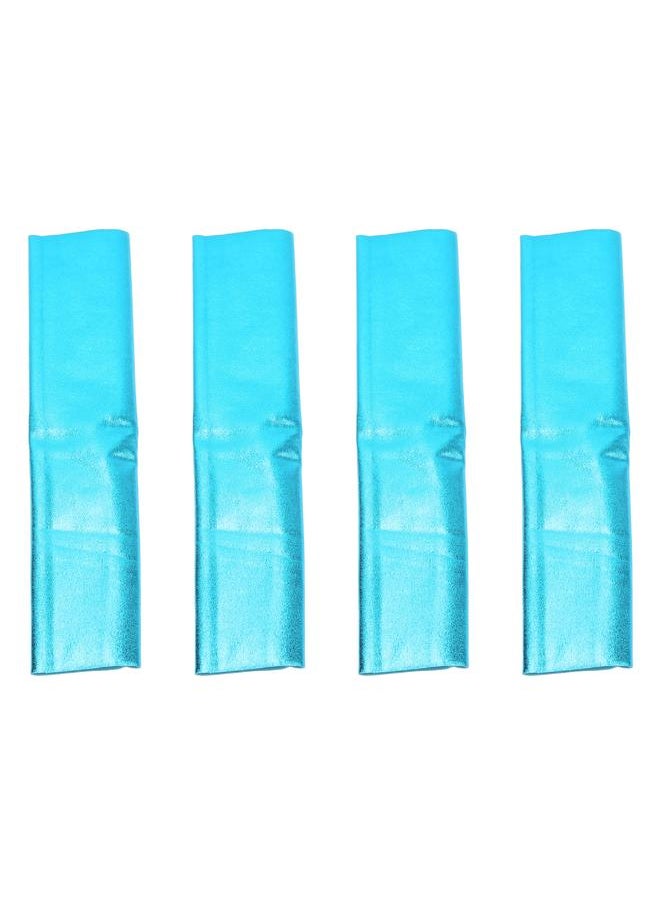 Thoraya 4PCS RC Shock Absorber Cover Polyester Dustproof Breathable Dust Cover for 1/8 RC Car Blue  - Image 2