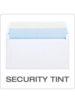 Quality Park #6 3/4 Self-Seal Security Envelopes, Security Tint And Pattern, Redi-Strip Closure, 24-Lb White Wove, 3-5/8 X 6-1/2, 100/Box (Qua10417)  - Image 2