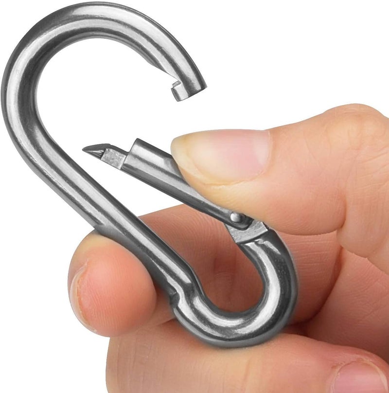 CBTONE 25 Pack 2 Inch Spring Snap Hook Stainless Steel 304 Clip Keychain Heavy Duty Quick Link Hook for Camping Fishing Hiking Traveling - Image 3