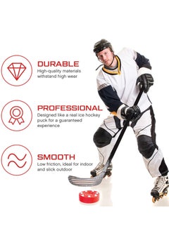 SYOSI Roller Hockey Puck Street Hockey Puck Official Game Puck Multifunctional Hockey Balls Novelty Indoor Hockey Set for Indoor and Outdoor Sport Dry Land Hockey Balls for Practicing Training Activities  - Image 4