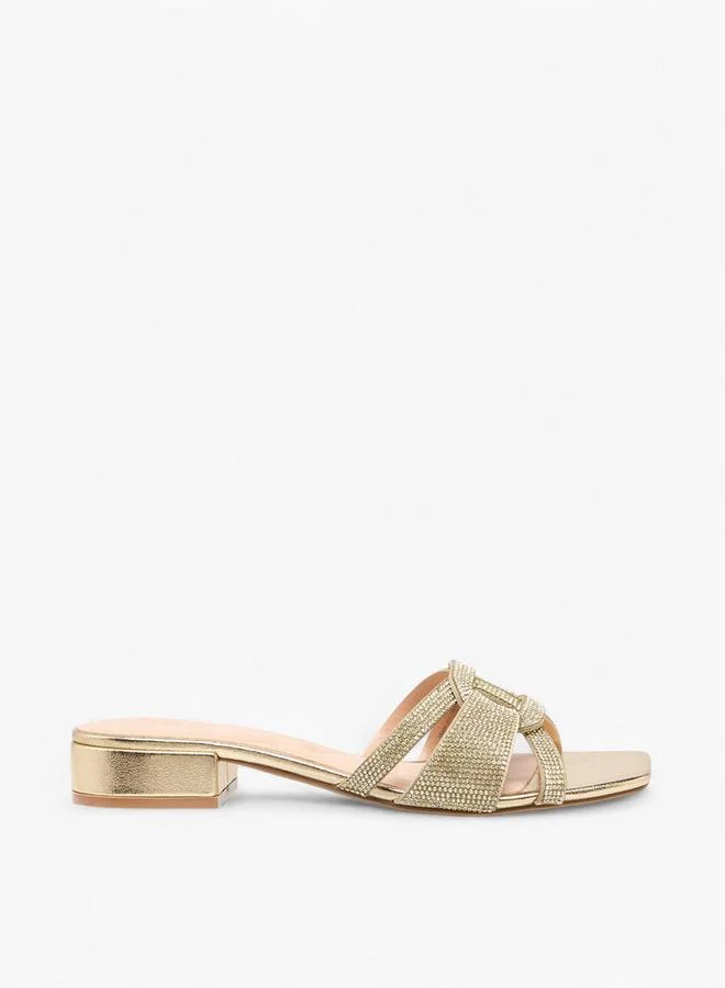 Celeste Gold Women Block Heel Sandals for Women | Best Price UAE