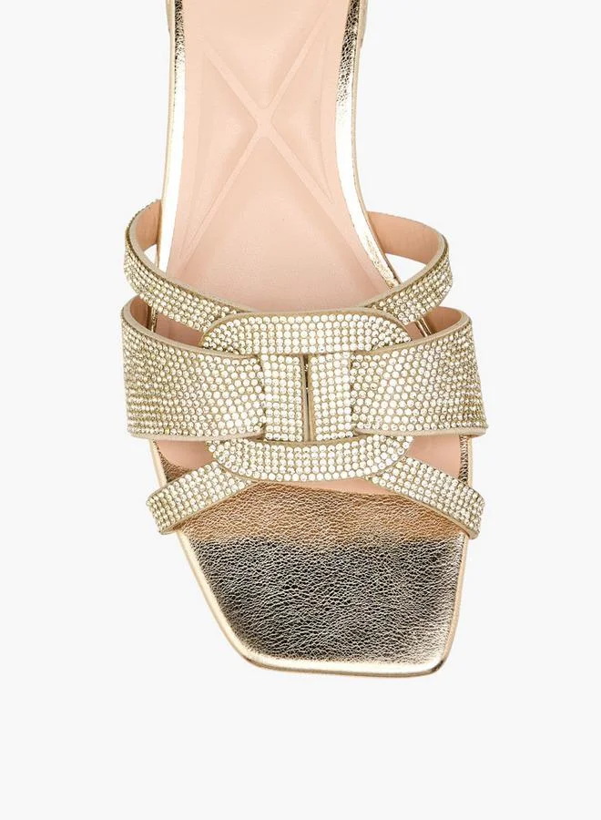 Celeste Gold Women Block Heel Sandals for Women | Best Price UAE
