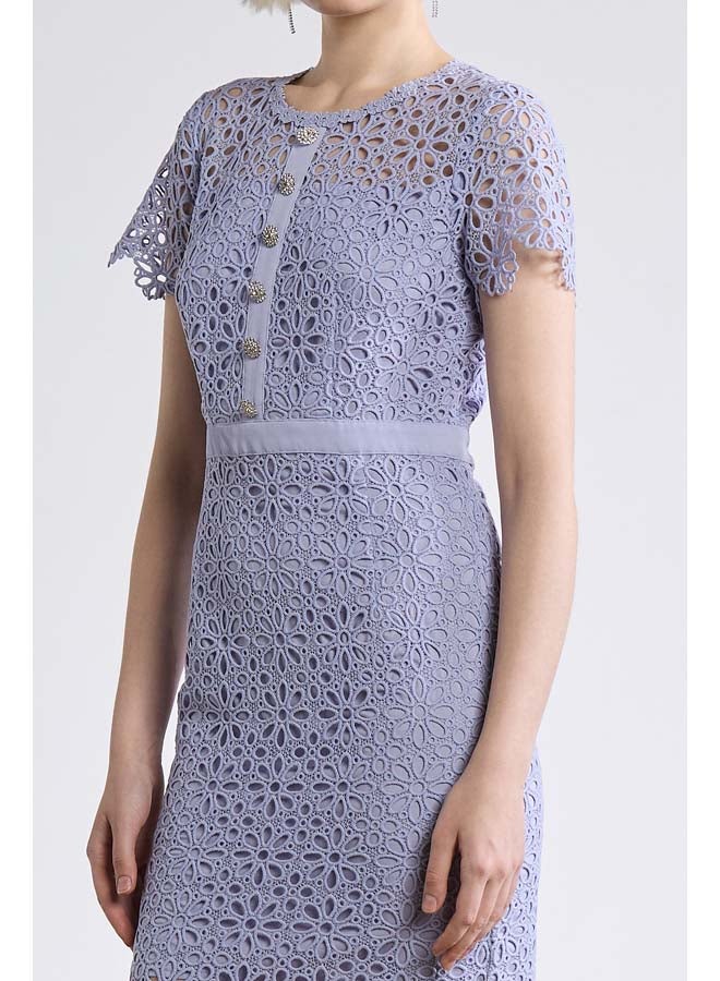 BSB Midi crochet lace dress  - Image 5