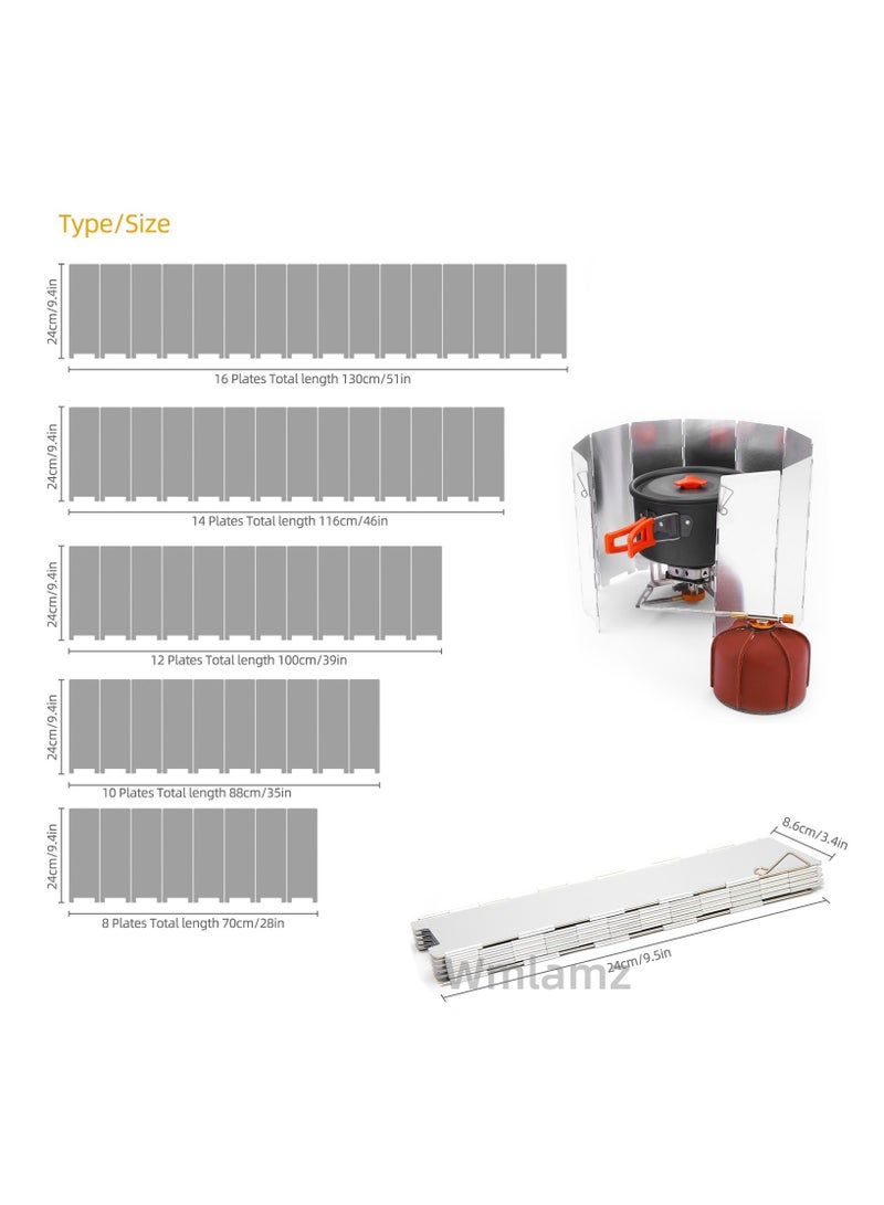 Wmlamz Camping and outdoor travel portable folding ultra-light folding windshield - Image 5