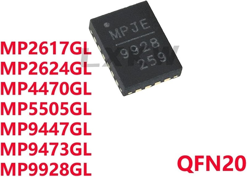 MP9473GL MP2617GL MP2624GL MP4470GL MP5505GL MP9447GL MP9928GL QFN20 5 PCS - Image 3