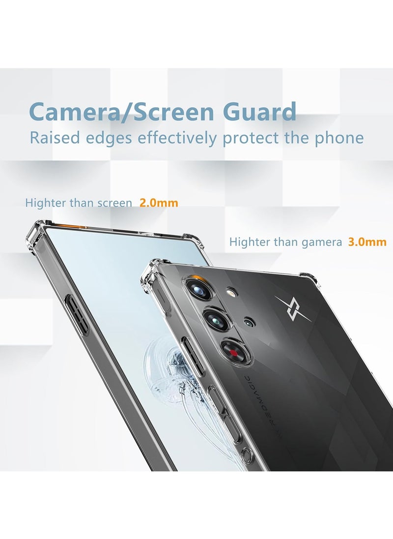 Generic Silicone Case for RedMagic 10 Air/Red Magic 10 Pro/Pro+/Pro Plus Clear TPU Four Corners Protection Cover Transparent Soft funda  - Image 2