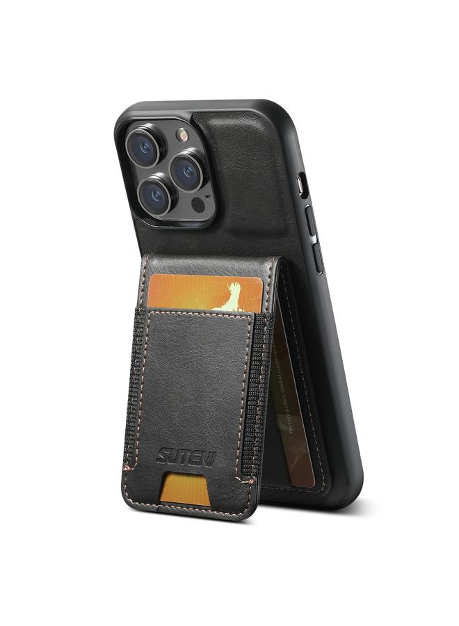 Suteni Case For iPhone 11 Pro H03 Oil Wax Leather Wallet Stand Back Phone Case - Image 3