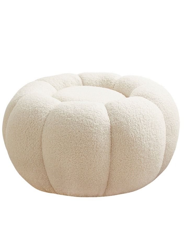 Magic Pumpkin Style Lamb Fleece Lazy Sofa with Pedal Sofa - Image 2