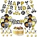 KEFAN Gym Birthday Party Decorations Black and Gold Fitness Themed Party Supplies with Latex Balloons Fitness Cake Topper Glitter Gym Happy Birthday Banner - Image 3