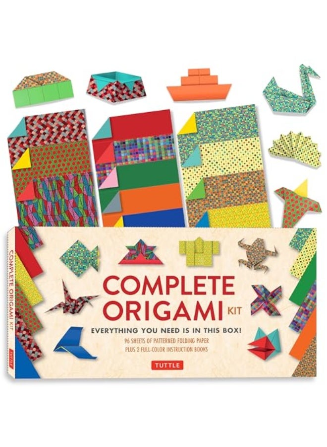 Complete Origami Kit: [Kit with 2 Origami How-to Books, 98 Papers, 30 Projects] This Easy Origami for Beginners Kit is Great for Both Kids and Adults