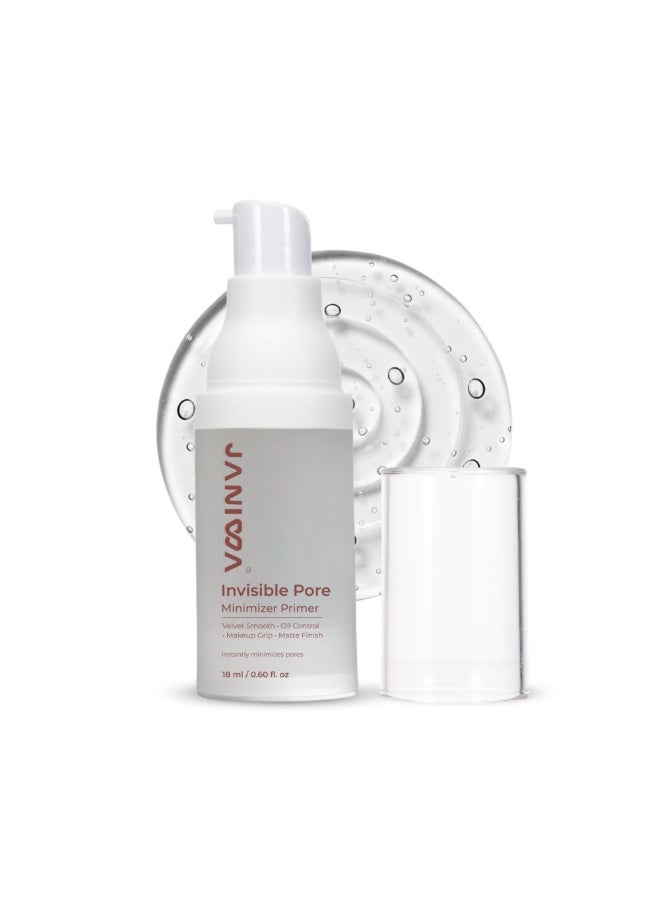 JANIWA Invisible Pore Minimizer Primer – Matte Face Primer for Oily Skin, Oil Control, Pore Minimizer & Long-Lasting Smooth Makeup Base (18ml) - Image 1