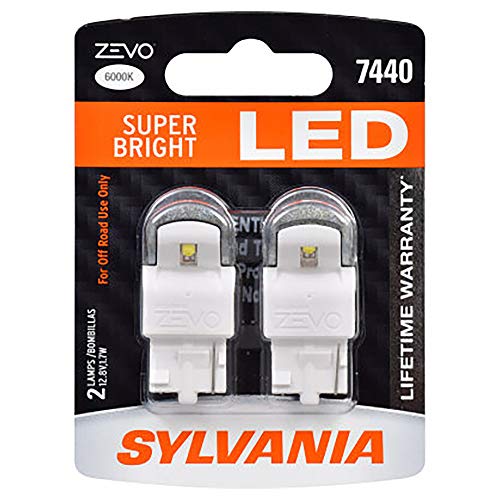 Sylvania مصباح LED أبيض SYLVANIA ZEVO 7440 T20 (يحتوي على 2 مصباح) - Image 1