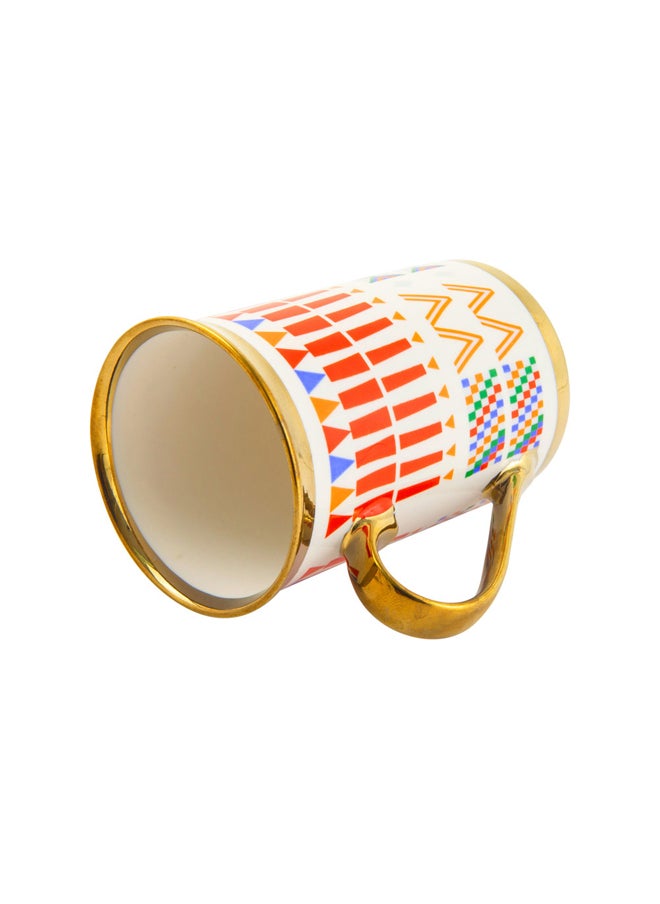 AL SANIDI Al-Qatt Al-Asiri inscription cup, Coffee cup for trips and travel, White, capacity 330 ml  - Image 3
