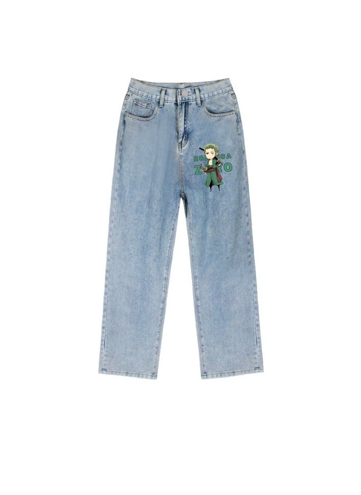 KUYING New One Piece Wide Leg Casual Jeans  - Image 1