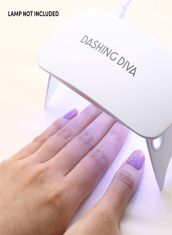 Dashing Diva Glaze Nail Strips - Pink Dew | Works with Any LED Nail Lamp | Long Lasting, Chip Resistant, Semicured Gel Nail Strips | Contains 34 Salon Quality Nail Wraps, 1 Prep Pad, 1 Nail File - Image 5