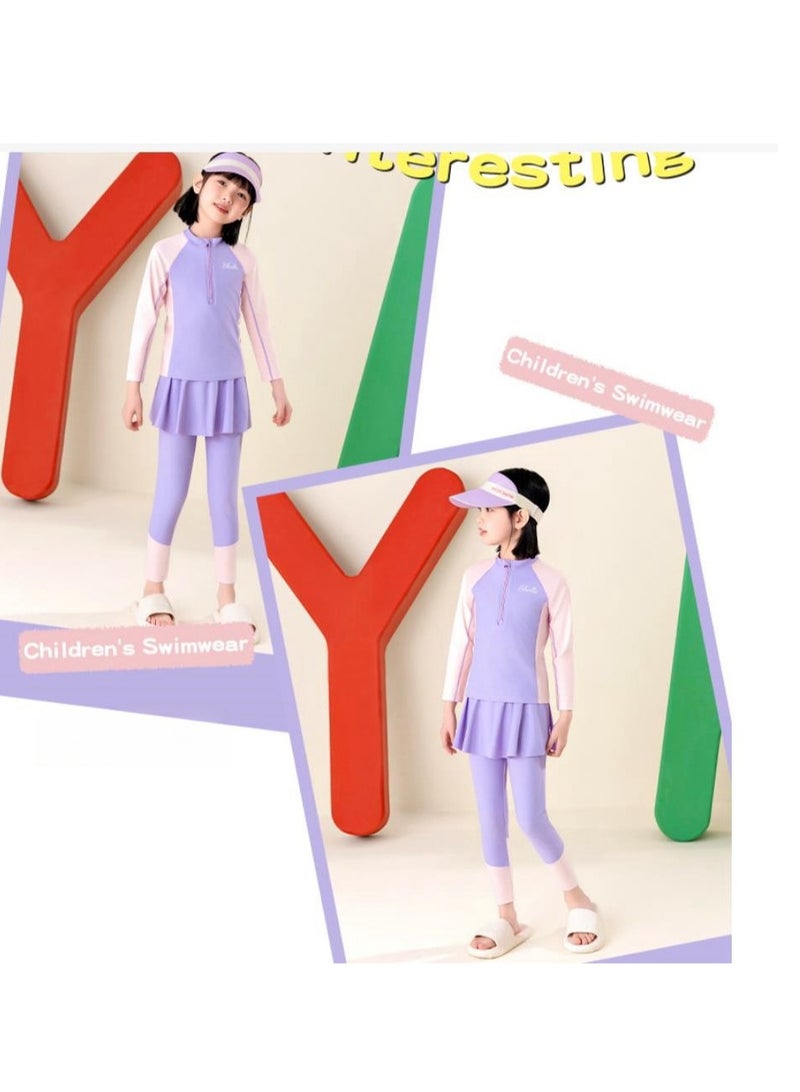 Children's One-Piece Exercise Beach Suit Swimsuit  - Image 2