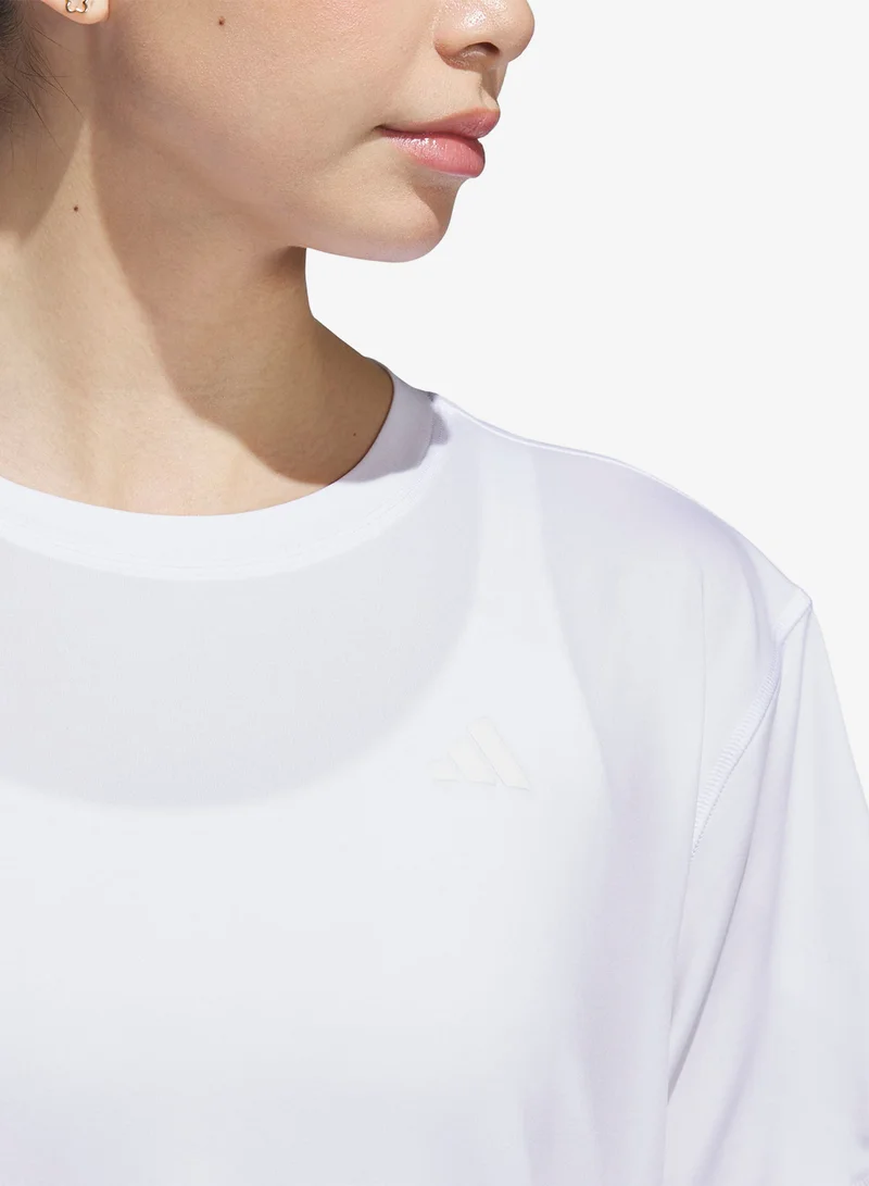 Adidas WHITE D4T Everyday Workout T-Shirt for Women | Best Price UAE