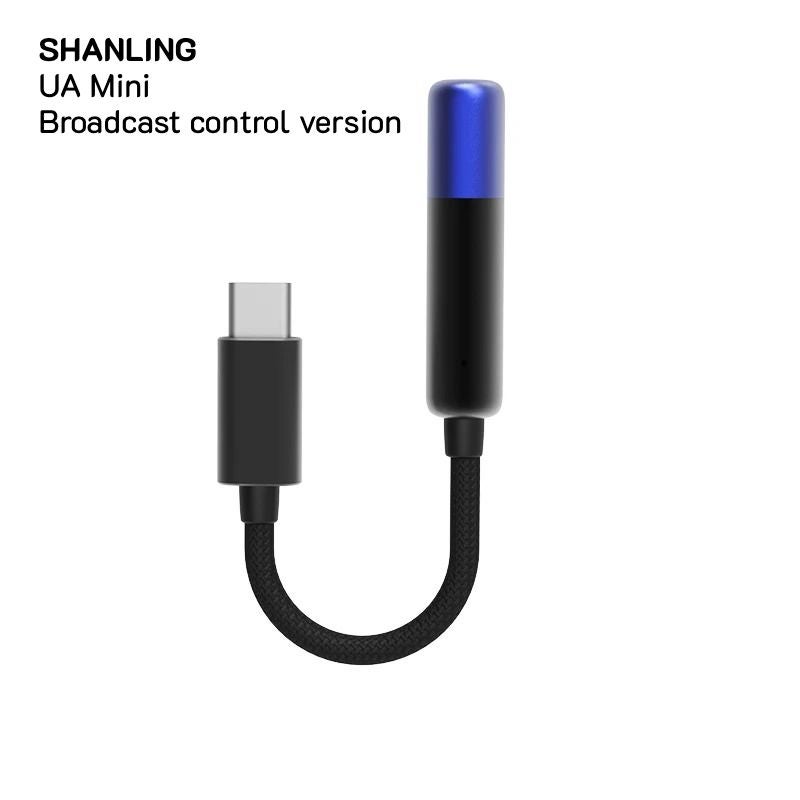 UA Shanling UA Mini Broadcast Control Version Portable USB DAC Amplifier, Cs43131 with Savitech Sa9312 USB Chip, Blue Black - Image 1
