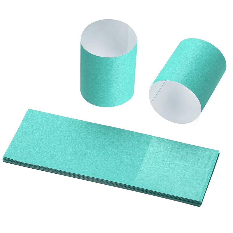 Gmark Paper Napkin Band Box of 500 Paper napkin rings self adhesive Mint GM1104A