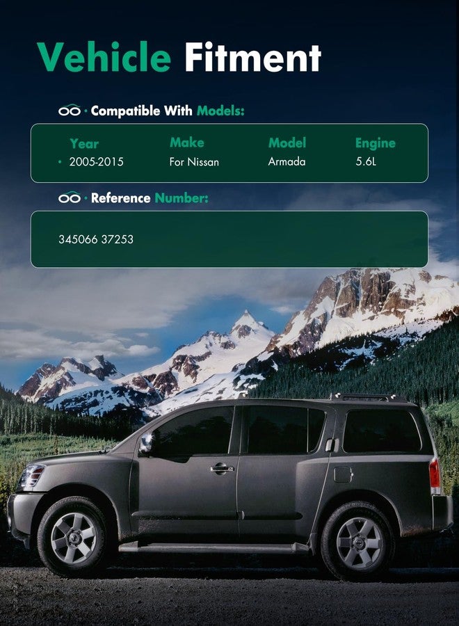 SCITOO - Rear Shock Absorber for Nissan Fits 2005 2006 2007 2008 2009 2010 2011 2012 2013 2014 2015 for Nissan Armada Shocks 345066 Struts - 2Pc Set - Image 4