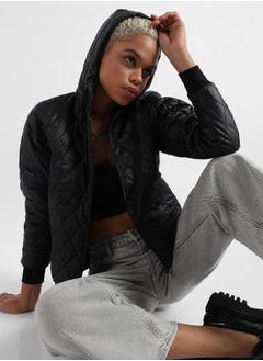 Campus Sutra Campus Sutra Women's Quilted Puffer Jacket With Zip-Closure  - Image 1