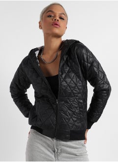 Campus Sutra Campus Sutra Women's Quilted Puffer Jacket With Zip-Closure  - Image 2