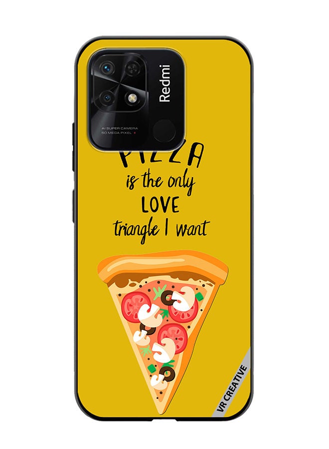 VR CREATIVE Protective Case Cover For Xiaomi Redmi 10C Pizza Love Design Multicolour - Image 1