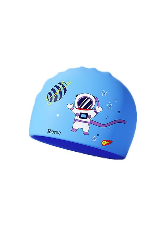 YouYou Children's Swim Cap For Girls And Boys, Cute Cartoon Silicone, Non-tightening Head, Professional Ear Protection, Fitted Fashion Swimming Cap - Image 5