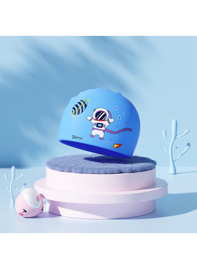 YouYou Children's Swim Cap For Girls And Boys, Cute Cartoon Silicone, Non-tightening Head, Professional Ear Protection, Fitted Fashion Swimming Cap - Image 3