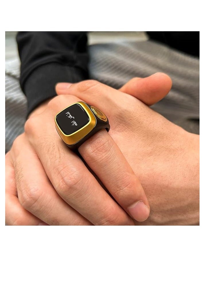 iQIBLA Smart Zikr Ring Plastics 18mm Black - Image 3