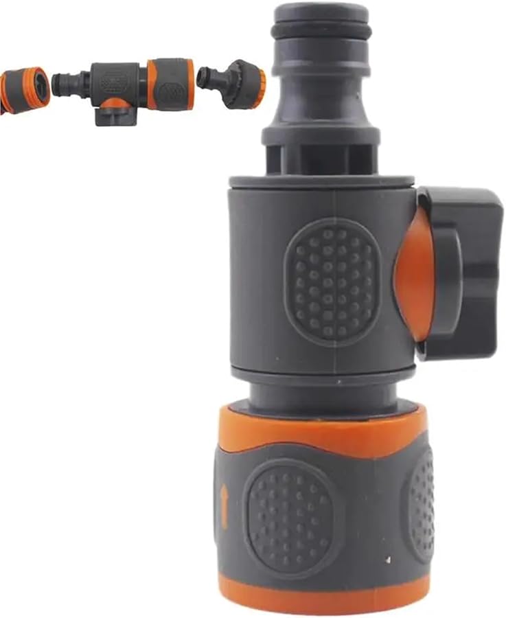 طقم توصيل سريع لخرطوم الحديقة 8 قطع، صمام إغلاق، موصل أنابيب، قابس، ملحقات صنبور - Image 2