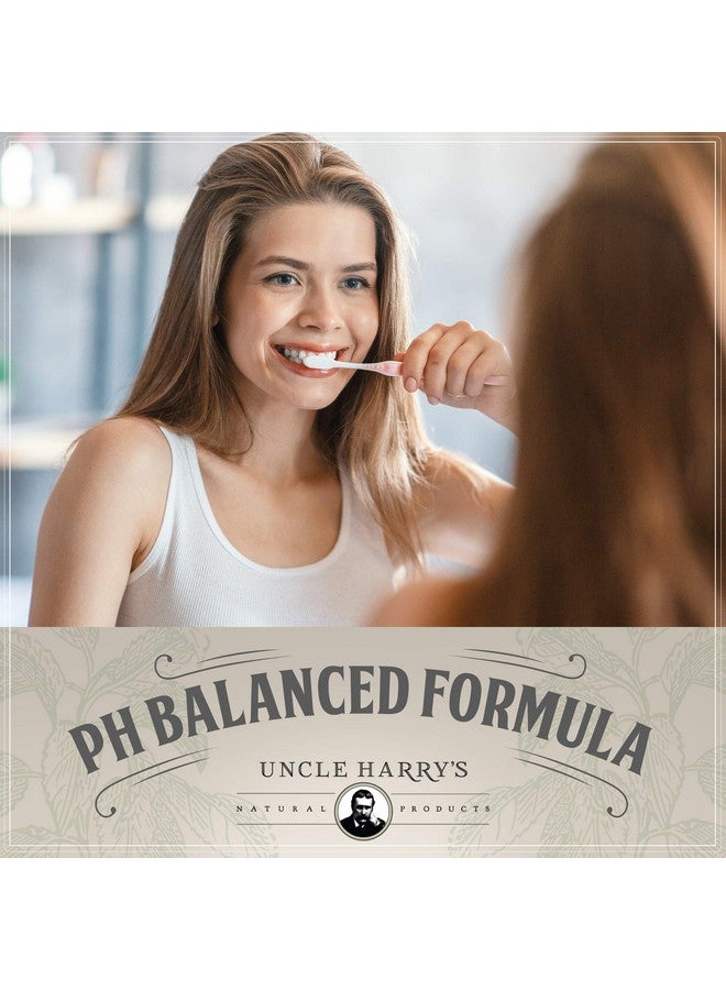 Uncle Harry's Remineralizing Tooth Powder All Natural Enamel Support & Whitening Toothpaste For Sensitive Teeth Powder Toothpaste For Gum Health & Fresh Breath (8 Oz) - Image 3