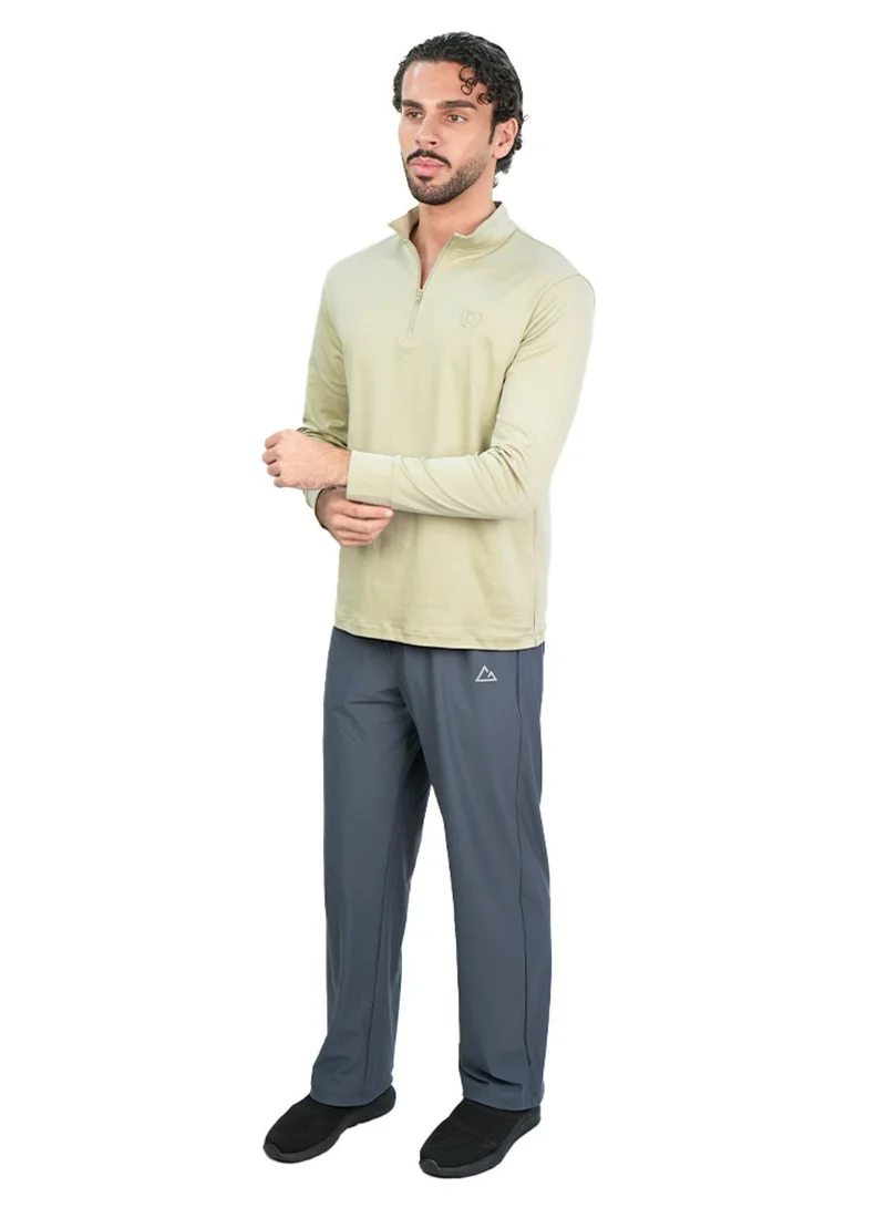 جيوردانو Men's Regular Liquid Touch Half-Zip Tee