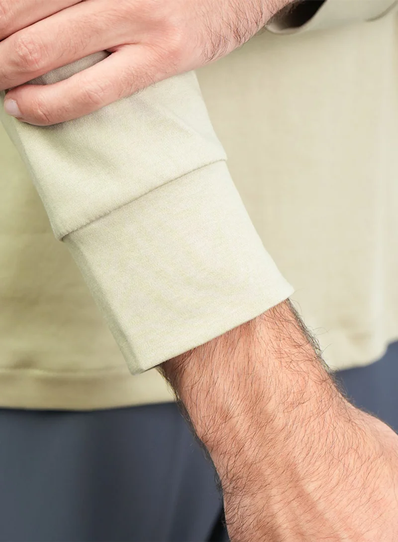 GIORDANO  Men's Regular Liquid Touch Half-Zip Tee for Men | Best Price UAE