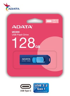 ADATA UC300 128GB USB 3.2 Gen 1 Type-C Flash Drive | Lightweight and Fast Data Transfer | Blue Black  - Image 2
