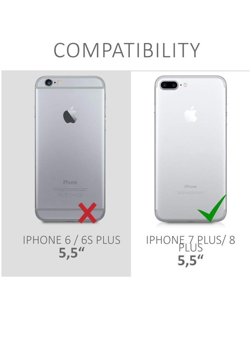 MIGOFAST IPhone 7 Plus/iPhone 8 Plus Clear Transparent Case Soft Flexible Silicone Back Cover Shockproof Anti Scratch Case with Reinforced Bumper Corner for iPhone 7 Plus / 8 Plus Clear - Image 2