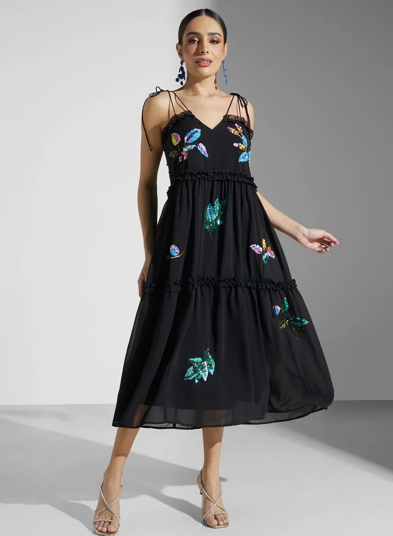 Hope & Ivy Butterfly A-Line Dress