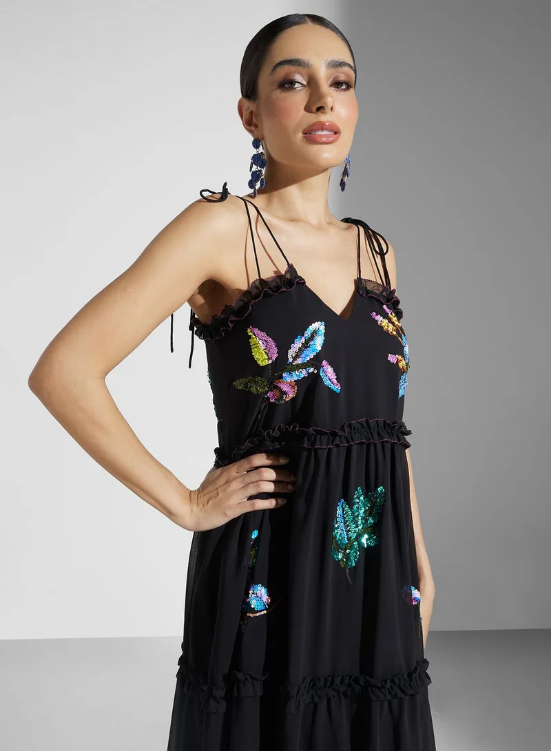 Hope & Ivy Butterfly A-Line Dress