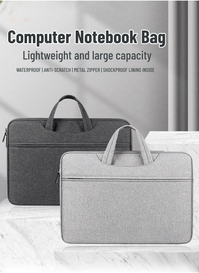 CHHQLZS - 15.6 Inch Laptop Bag Case, Waterproof Slim Computer Sleeve Cover Briefcase Messenger Compatible with MacBook , Lenovo, Dell Inspiron, HP - Image 1
