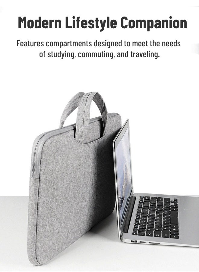 CHHQLZS - 15.6 Inch Laptop Bag Case, Waterproof Slim Computer Sleeve Cover Briefcase Messenger Compatible with MacBook , Lenovo, Dell Inspiron, HP - Image 1