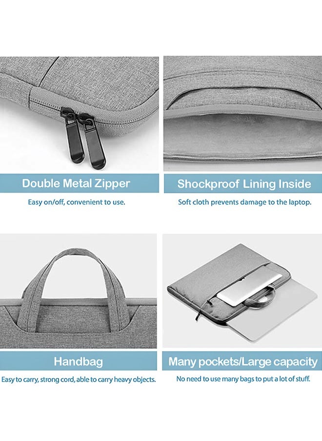 CHHQLZS - 15.6 Inch Laptop Bag Case, Waterproof Slim Computer Sleeve Cover Briefcase Messenger Compatible with MacBook , Lenovo, Dell Inspiron, HP - Image 1