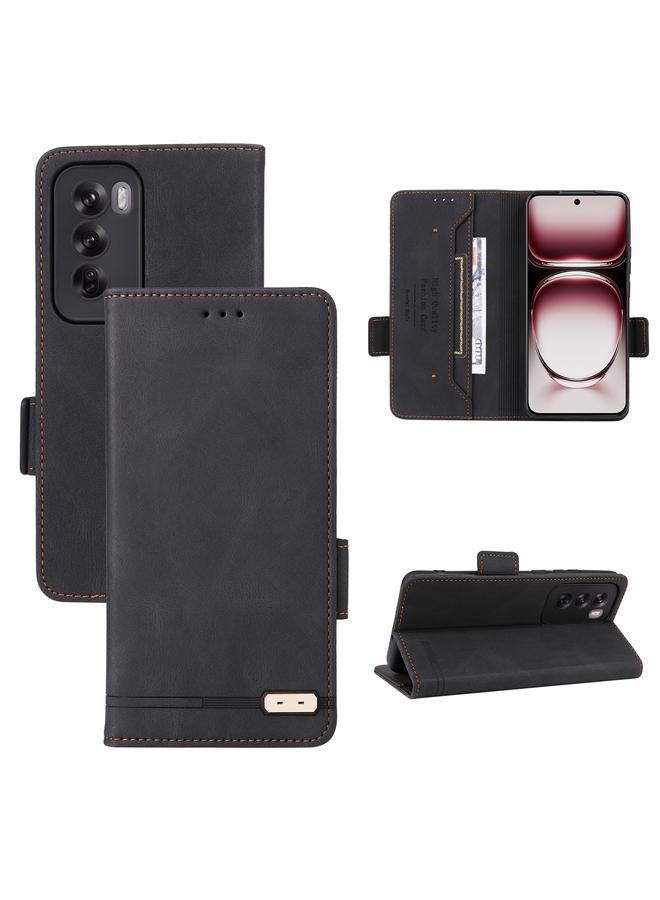 اس-توب جراب هاتف OPPO Reno12 Global مصنوع من الجلد ومشبك مغناطيسي - Image 1