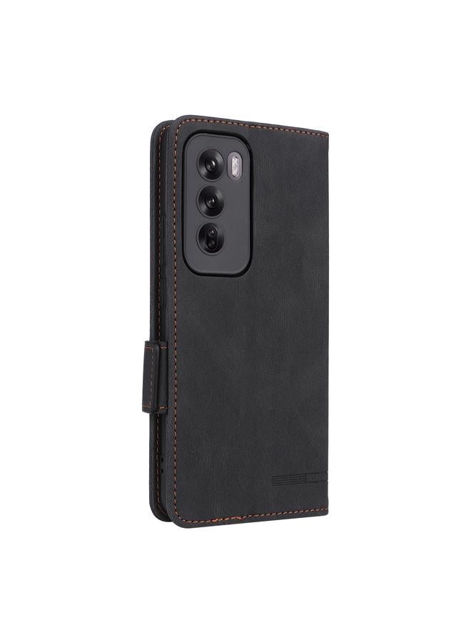 اس-توب جراب هاتف OPPO Reno12 Global مصنوع من الجلد ومشبك مغناطيسي - Image 3