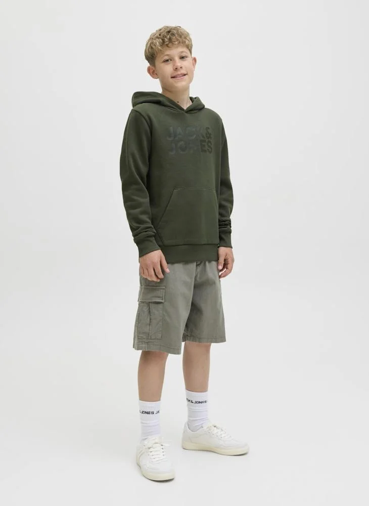 Jack & Jones Junior Youth Logo Pullover Hoodie