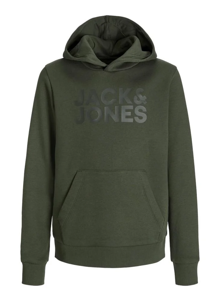 Jack & Jones Junior Youth Logo Pullover Hoodie