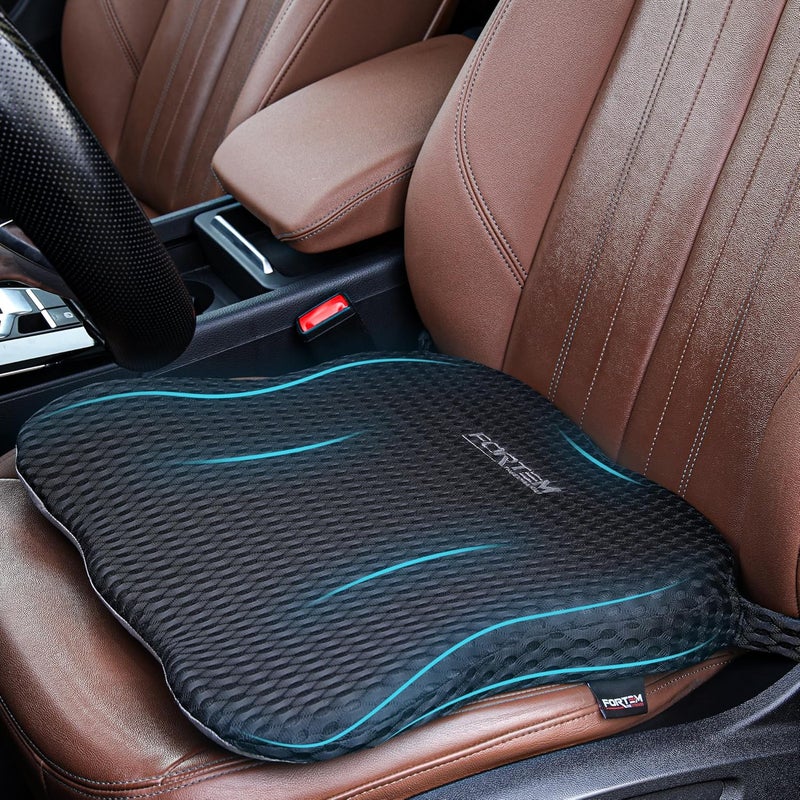 FORTEM Car Seat Chair Cushion - Memory Foam, Non-Slip, Washable Cover - Image 1