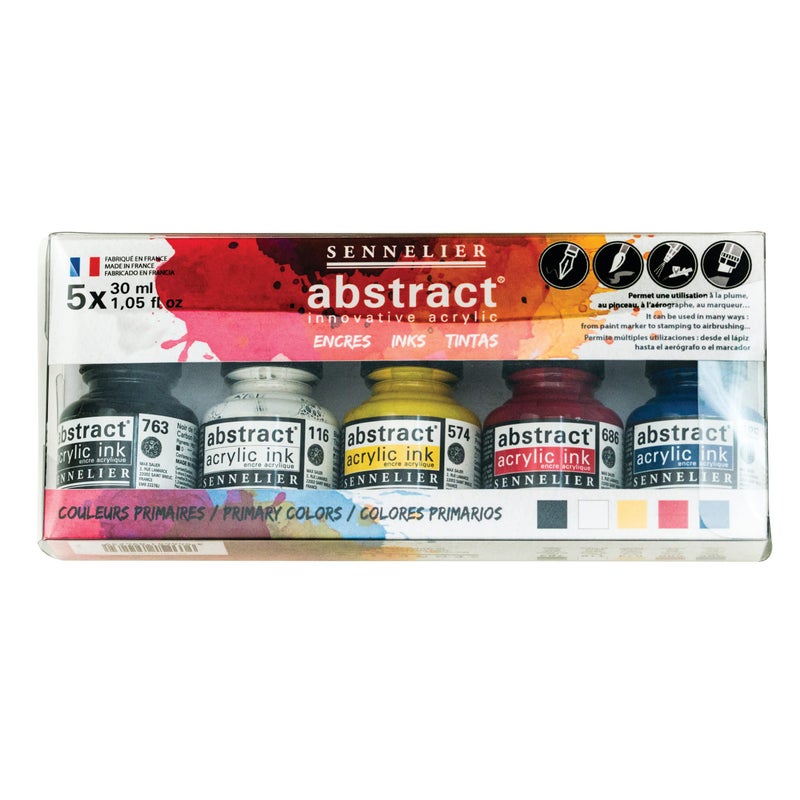 Sennelier Abstract Ink Set 30ml Primary Set of 5